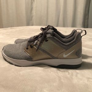 Nike sneakers- gray and rose gold
